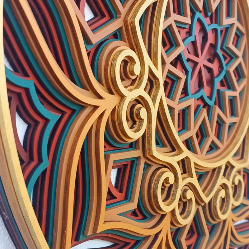 Mandala Cores Metálicas